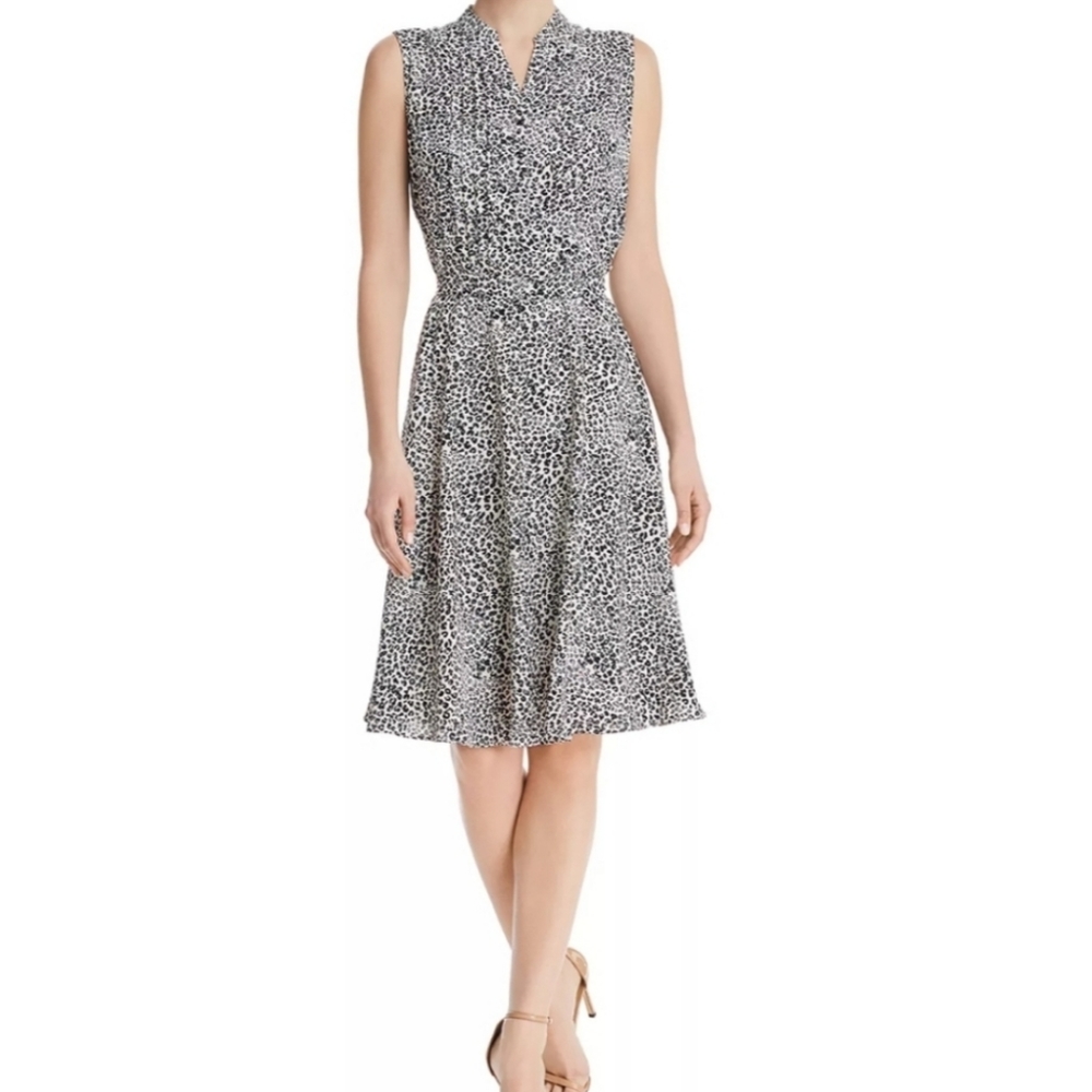 Nanette Lepore Animal Print Sleeveless Dress Sz 4